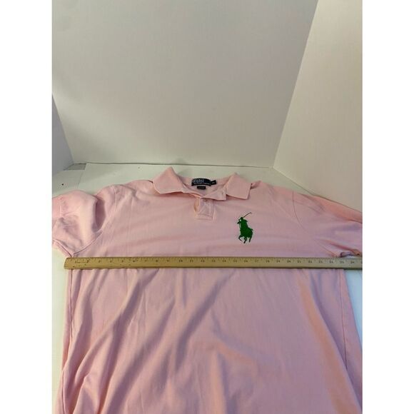 Ralph Lauren Polo shirt pink big green pony Xl - Picture 6 of 6